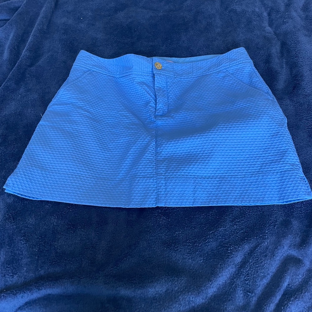 Lilly Pulitzer Women’s Blue Skirt w/built in Shorts, Size 14